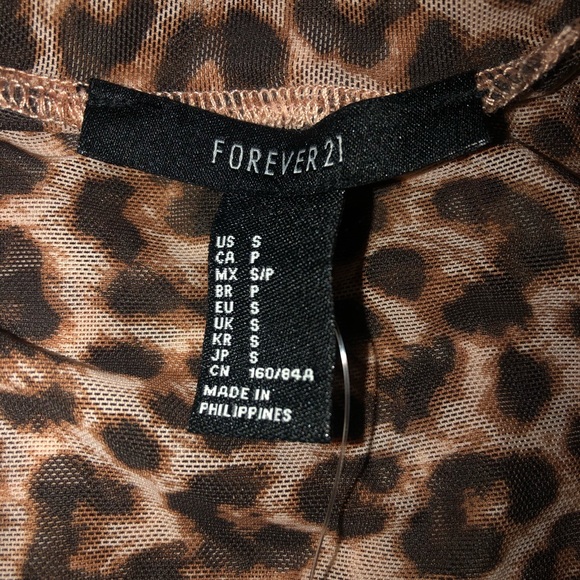 Sheer Cheetah Print Bodysuit - Picture 4 of 4